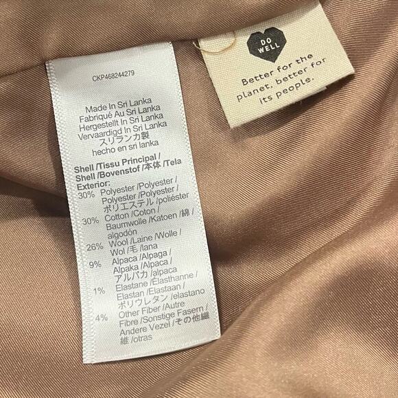 Madewell Plus Bouclé Larsen Wool Alpaca Blend Blazer In Toffee Melange - Picture 7 of 9